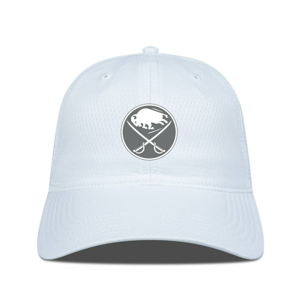 Buffalo Sabres - Levelwear Matrix Slate & Snow Unstructured Adjustable Hat White