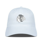 Chicago Blackhawks Levelwear Matrix Slate & Snow Unstructured Adjustable Hat White