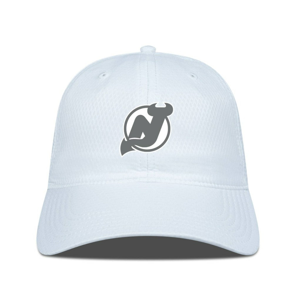 New Jersey Devils - Levelwear Matrix Slate & Snow Unstructured Adjustable Hat White