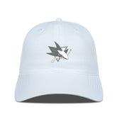 San Jose Sharks - Levelwear Matrix Slate & Snow Unstructured Adjustable Hat White