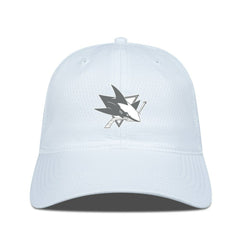 San Jose Sharks - Levelwear Matrix Slate & Snow Unstructured Adjustable Hat White