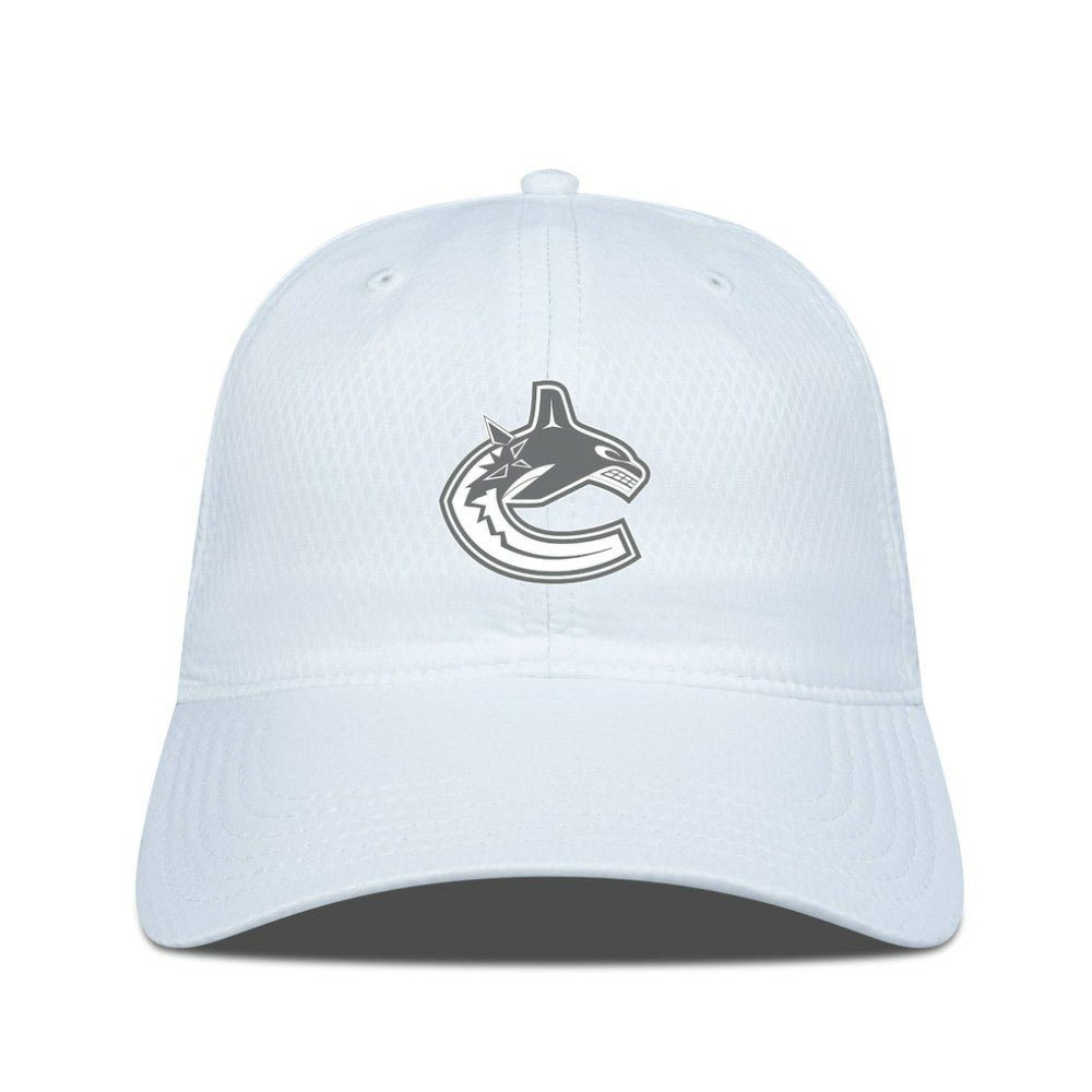 Vancouver Canucks - Levelwear Matrix Slate & Snow Unstructured Adjustable Hat White