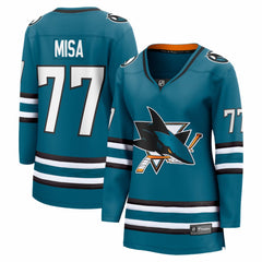 Michael Misa San Jose Sharks - Fanatics Women's Breakaway Jersey Teal