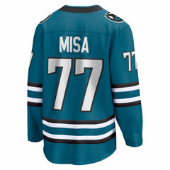 Michael Misa San Jose Sharks - Fanatics Breakaway Jersey Teal