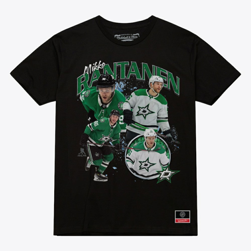 Mikko Rantanen Dallas Stars - Mitchell & Ness Player Collage T-Shirt Black