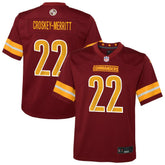 Jacory Croskey-Merritt Washington Commanders Youth Team Game Jersey Burgundy - Nike