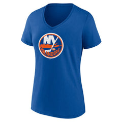New York Islanders - Women's Mother's Day V-Neck T-Shirt Royal