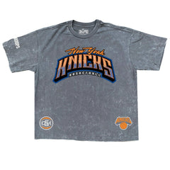 New Era - New York Knicks Banner Era Collection Premium T-Shirt - Gray