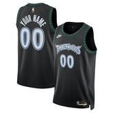 Nike - Minnesota Timberwolves Unisex Swingman Custom Jersey - Classic Edition - Black