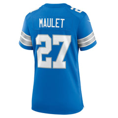 Arthur Maulet Detroit Lions Women's Team Game Jersey Blue - Nike