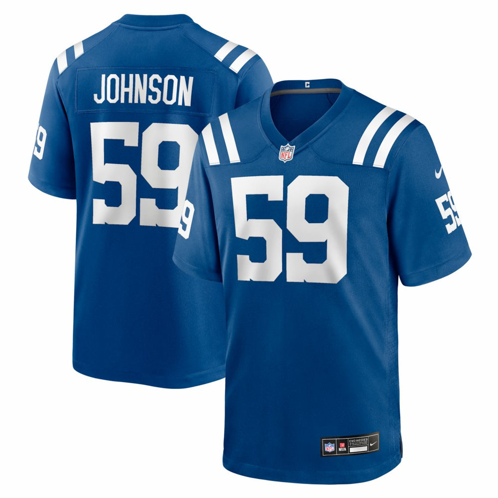 Buddy Johnson Indianapolis Colts Team Game Jersey Royal - Nike