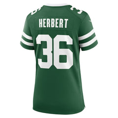 Khalil Herbert New York Jets Women's Team Game Jersey Legacy Green - Nike