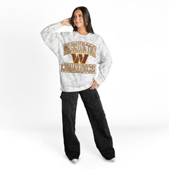 Washington Commanders Gameday Couture Women's Whiteout Oversized Premium Fleece Sweatshirt Arctic Camo - NFL