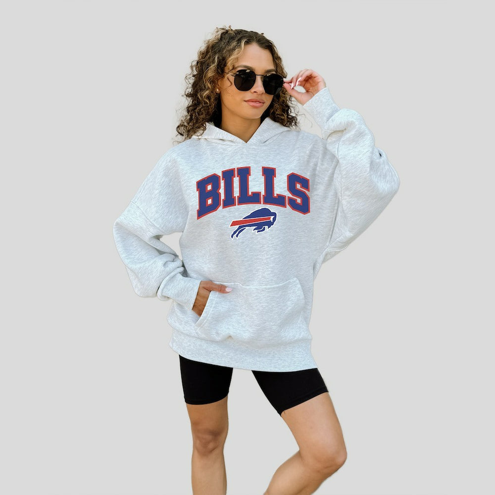 Buffalo Bills Gameday Couture Women's Fan Edition Premium Weight Hoodie Ash - NFL