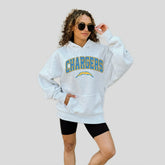 Los Angeles Chargers Gameday Couture Women's Fan Edition Premium Weight Hoodie Ash - NFL