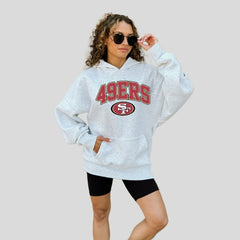 San Francisco 49ers Gameday Couture Women's Fan Edition Premium Weight Hoodie Ash - NFL