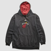 Adidas - Miami Heat 2000s Pullover Sweatshirt - Charcoal Vintage