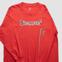 Tampa Bay Buccaneers NFL 2000s Long Sleeve T-Shirt Red Vintage - Fanatics
