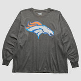 Denver Broncos 2010s Long Sleeve T-Shirt Dark Heather Gray Vintage - Fanatics