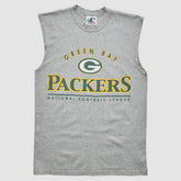 Green Bay Packers Logo Athletic 2000s Tank Heather Gray Vintage - Fanatics