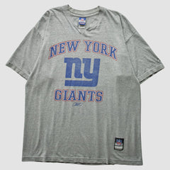 New York Giants Reebok 2000s T-Shirt Heather Gray Vintage - Fanatics