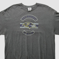 Baltimore Ravens NFL 2010s Long Sleeve T-Shirt Dark Heather Gray Vintage - Fanatics