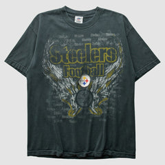 Pittsburgh Steelers NFL 2010s T-Shirt Charcoal Vintage - Fanatics