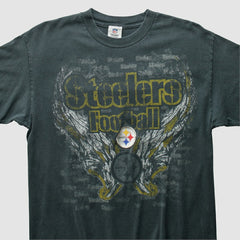 Pittsburgh Steelers NFL 2010s T-Shirt Charcoal Vintage - Fanatics