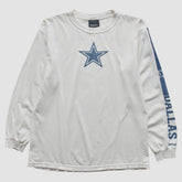 Dallas Cowboys Reebok 2010s Long Sleeve T-Shirt White Vintage - Fanatics