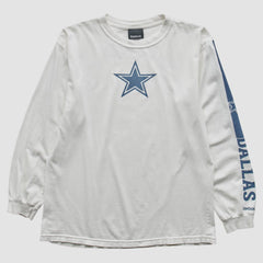 Dallas Cowboys Reebok 2010s Long Sleeve T-Shirt White Vintage - Fanatics