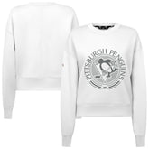 Pittsburgh Penguins Levelwear Women's Slate & Snow Sponge Tri-Blend Sweatshirt White