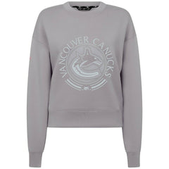 Vancouver Canucks - Levelwear Women's Slate & Snow Sponge Tri-Blend Sweatshirt Gray