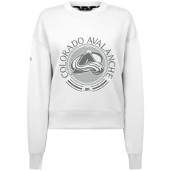 Colorado Avalanche - Levelwear Women's Slate & Snow Sponge Tri-Blend Sweatshirt White