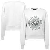 Minnesota Wild - Levelwear Women's Slate & Snow Sponge Tri-Blend Sweatshirt White