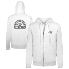 Minnesota Wild - Levelwear Podium Chenille Logo Full-Zip Hoodie White
