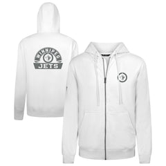 Winnipeg Jets - Levelwear Podium Chenille Logo Full-Zip Hoodie White