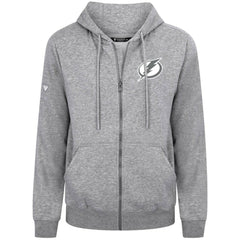 Tampa Bay Lightning - Levelwear Podium Chenille Logo Full-Zip Hoodie Gray