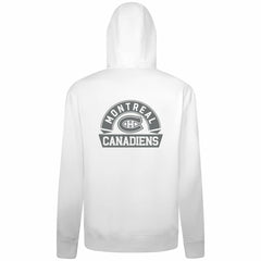 Montreal Canadiens - Levelwear Podium Chenille Logo Full-Zip Hoodie White
