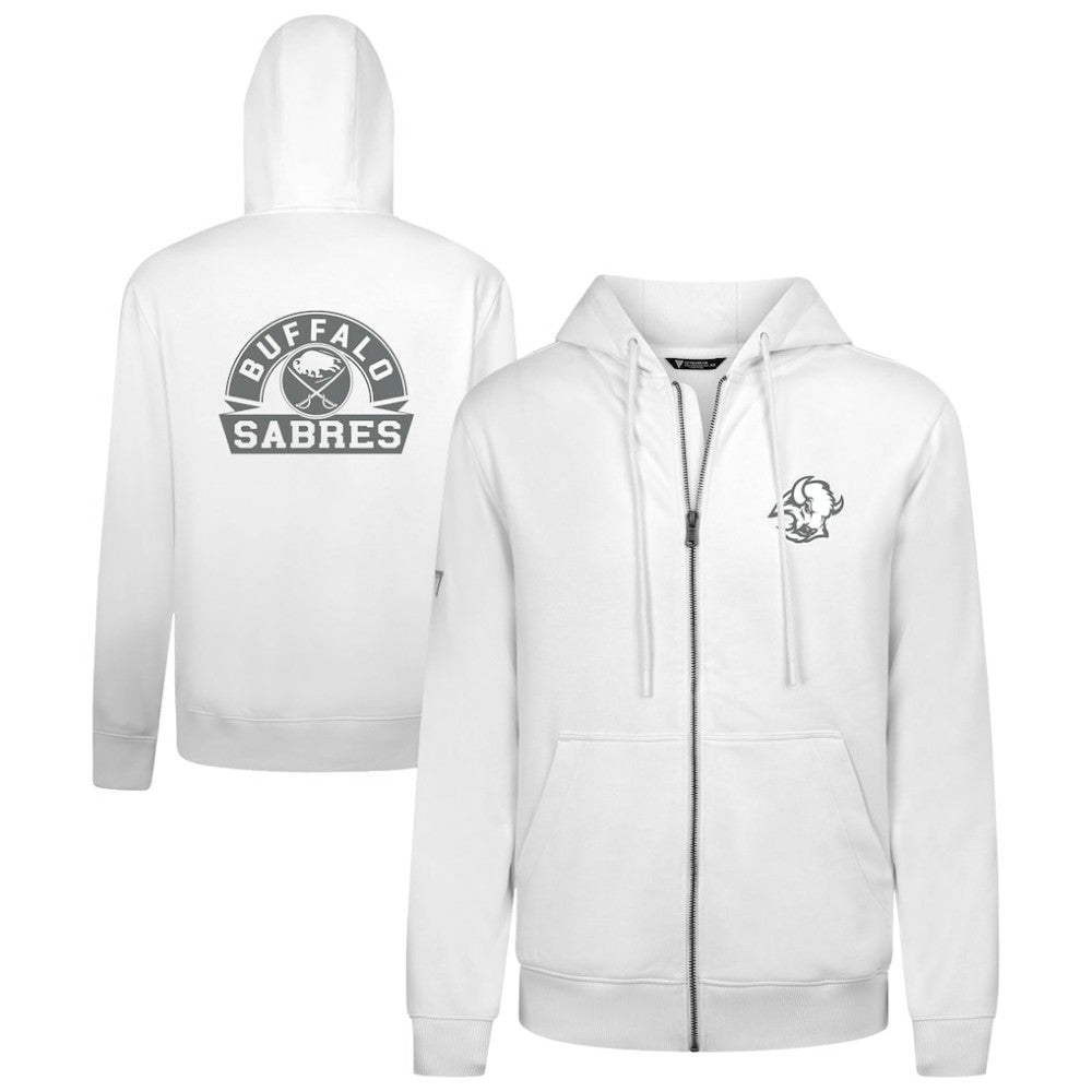 Buffalo Sabres - Levelwear Podium Chenille Logo Full-Zip Hoodie White