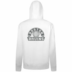 Boston Bruins Levelwear Podium Chenille Logo Full-Zip Hoodie White