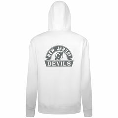 New Jersey Devils - Levelwear Podium Chenille Logo Full-Zip Hoodie White