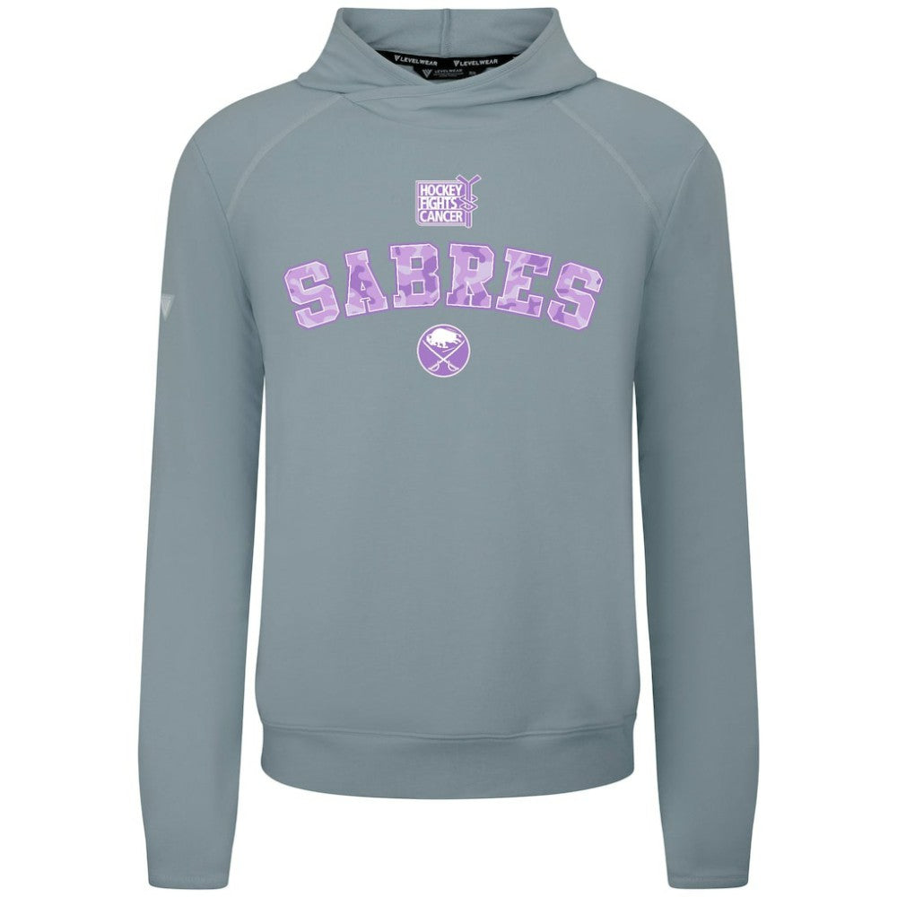 Buffalo Sabres - Levelwear Hockey Fights Cancer Mandate Tri-Blend Hoodie Gray
