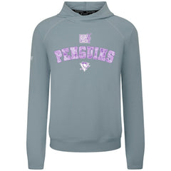 Pittsburgh Penguins Levelwear Hockey Fights Cancer Mandate Tri-Blend Hoodie Gray