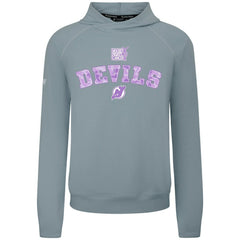 New Jersey Devils - Levelwear Hockey Fights Cancer Mandate Tri-Blend Hoodie Gray