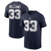 Javonte Williams Dallas Cowboys Name & Number T-Shirt Navy - Nike