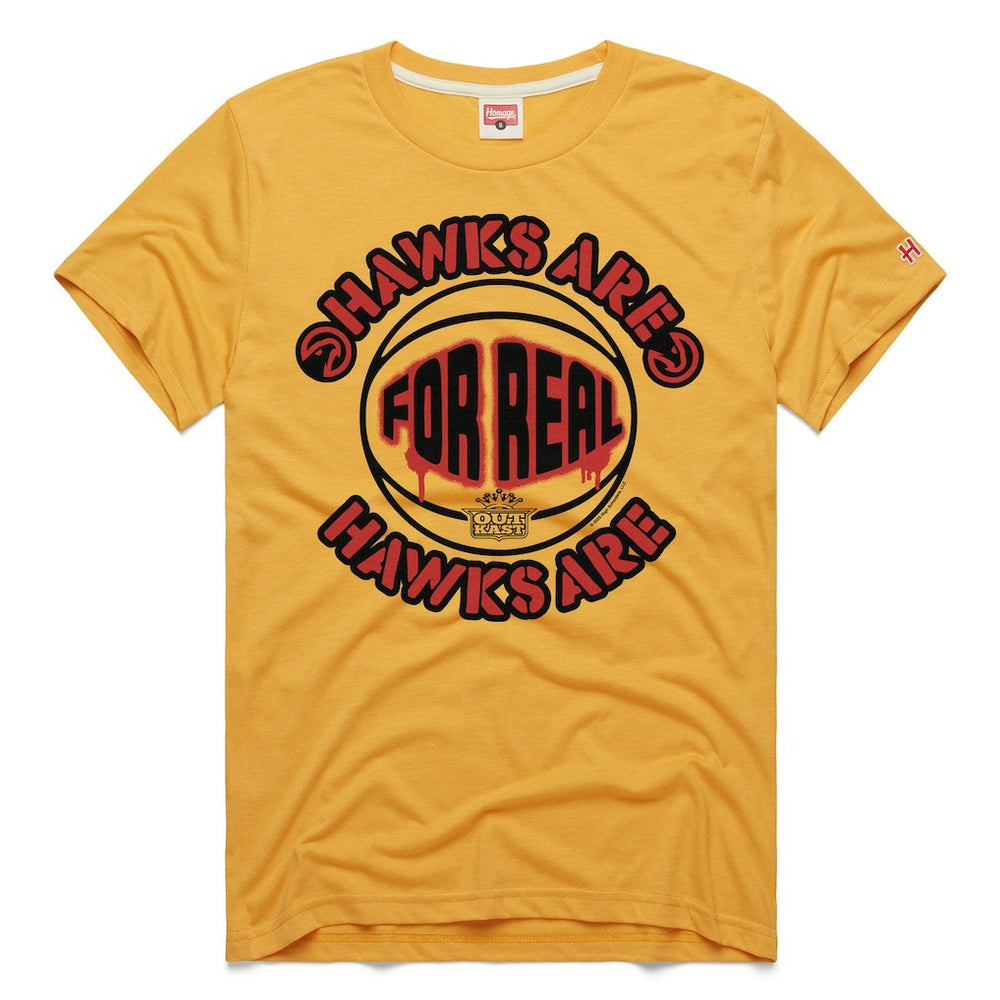 NBA - Atlanta Hawks x OutKast Homage Unisex For Real Tri-Blend T-Shirt - Gold