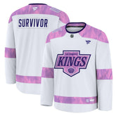 Los Angeles Kings - Fanatics Hockey Fights Cancer Survivor Practice Jersey White