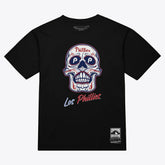 Philadelphia Phillies Mitchell & Ness Women's Sugar Skull Boxy T-Shirt On Sale