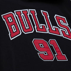 Mitchell & Ness - Dennis Rodman Chicago Bulls Name & Number Hoodie - Black