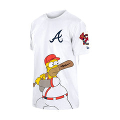 Atlanta Braves New Era MLB x Simpsons Homer Wonderbat T-Shirt Lifestyle